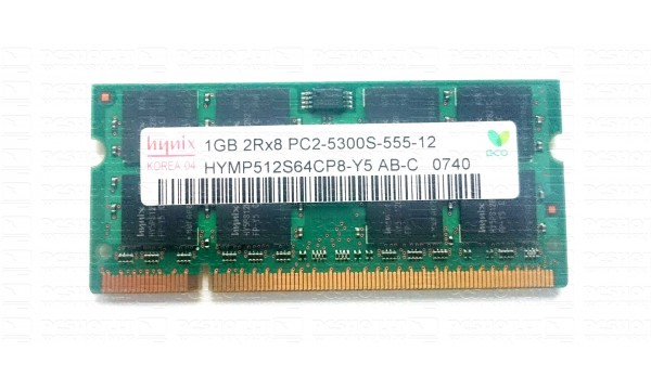 Operatyvioji Atmintis ( RAM )  1GB 2Rx8 PC2-5300S